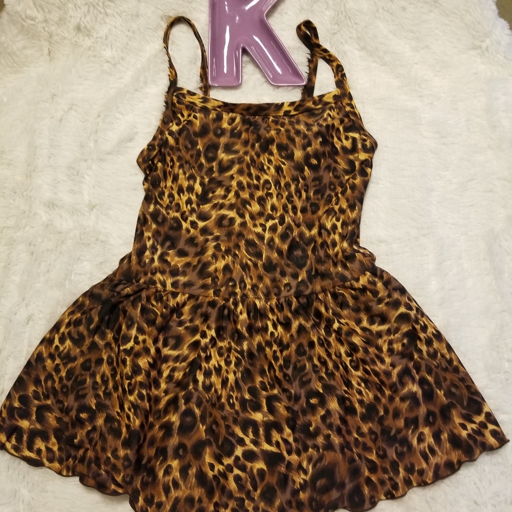 Sun streak swim suit. One piece. Animal print